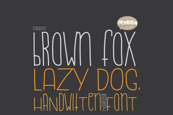 Brown Fox Lazy Dog: A Script Font for Digital Design