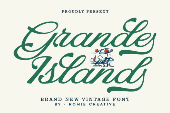 Grande Island: A Script Font for Editorial Excellence