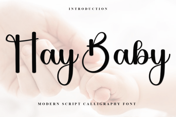 Hay Baby: A Festive Script Font for Editorial Magic