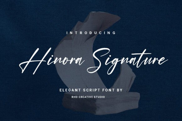 Hinora Signature: A Script Font for Editorial Elegance