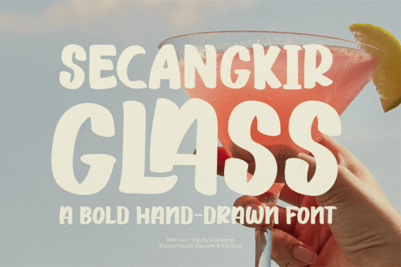 Secangkir Glass: A Script Font with Character